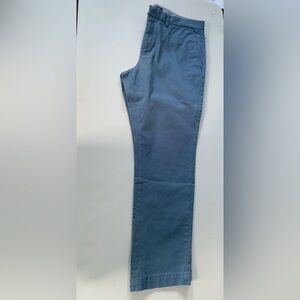 BANANA REPUBLIC Aiden Slim Chino Pants Mens 35x30 Blue Cotton Khaki